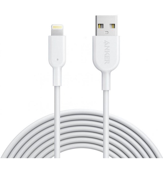 ANKER POWERLINE II LIGHTNING 10FT WHITE – Game Hub