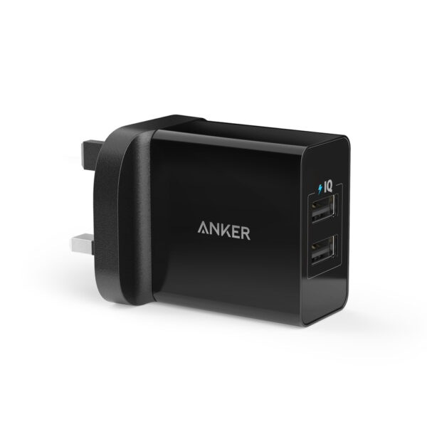 Anker Powerport 24W 2 USB Port Black