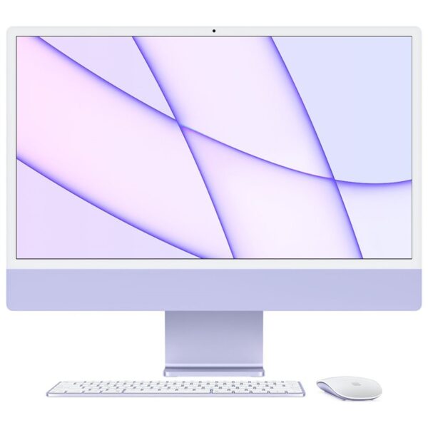 iMac 24" 4.5K DISPLAY M1-8-CORE CPU 8-CORE GPU 8GB/256GB SSD GIGABIT ETH - PURPLE - ENGLISH