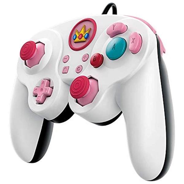 PDP Gaming for Nintendo Switch Fight Pad Pro Controller - Princess Peach Cube Style - Game Hub