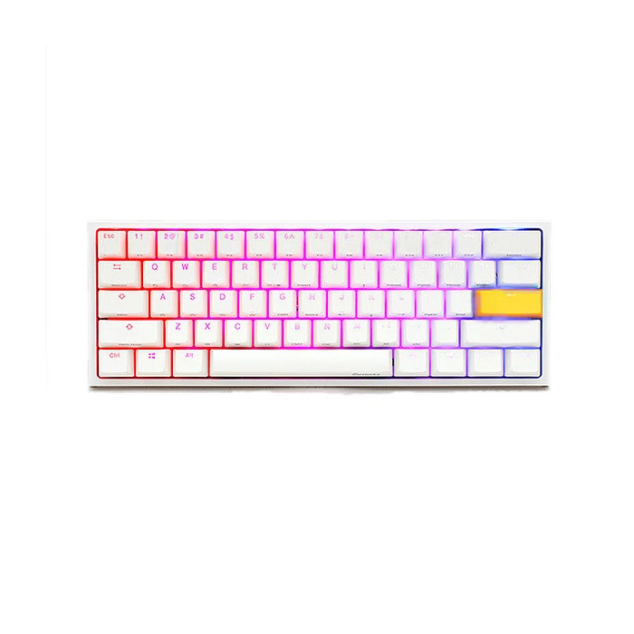 Ducky One 2 Pure White RGB Cherry MX Mechanical Keyboard Game Hub