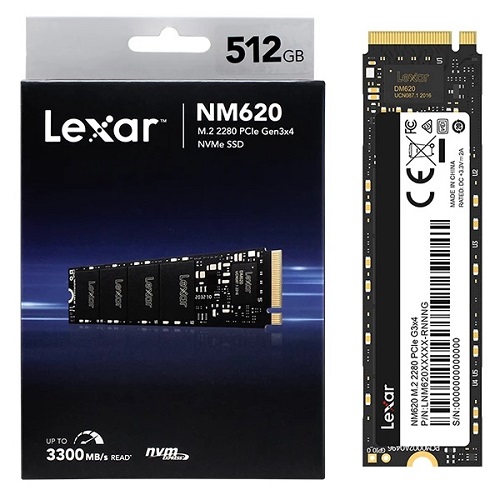 Lexar NM620 M.2 2280 PCIE Gen3X4 NVMe SSD 512GB - Game Hub