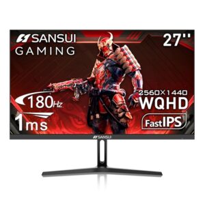 SANSUI G27F2Q 27" 180Hz, 1ms, IPS, WQHD, Gaming Monitor